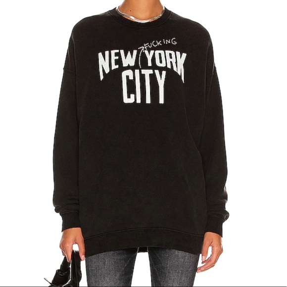 R13 NYFC OVERSIZED CREWNECK SWEATSHIRT Size S